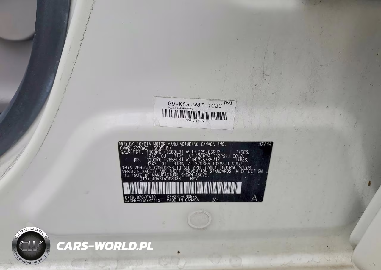 2014 Toyota Rav4 Ev Base VIN:2T3YL4DV3EW003338 - 14