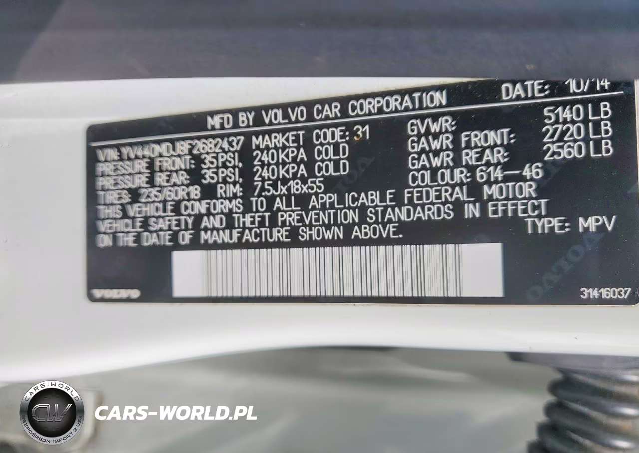 2015 Volvo Xc60 T5 VIN:YV440MDJ8F2682437 - 13