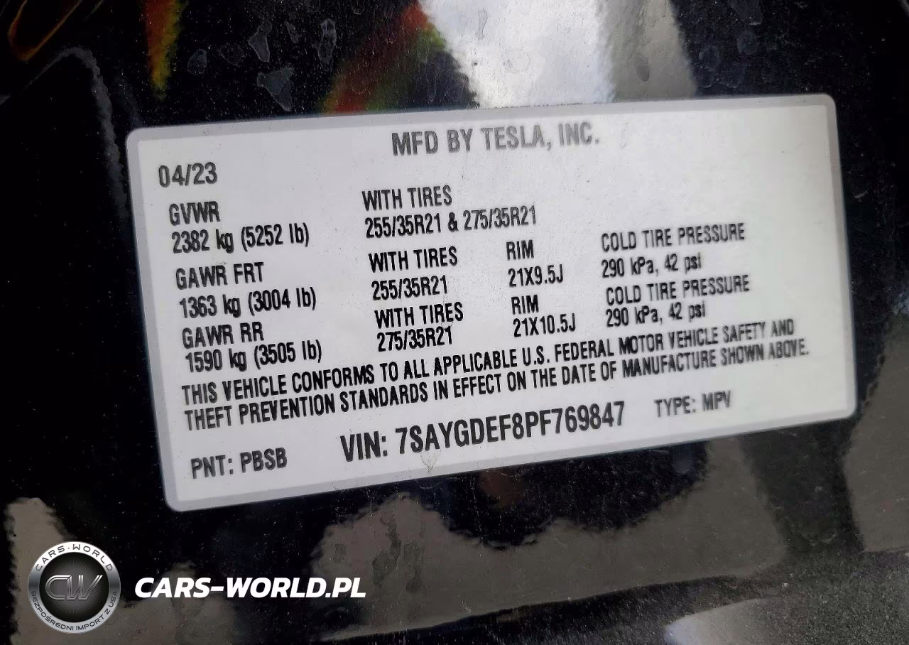 2023 Tesla Model Y VIN:7SAYGDEF8PF769847 - 13