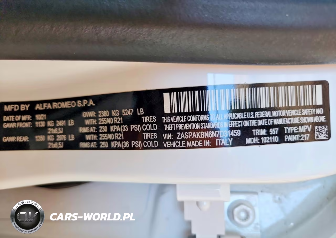 2022 Alfa Romeo Stelvio Ti VIN:ZASPAKBN6N7D31459 - 14