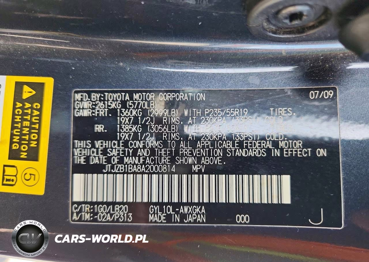 2010 Lexus Rx 450H VIN:JTJZB1BA8A2000814 - 13