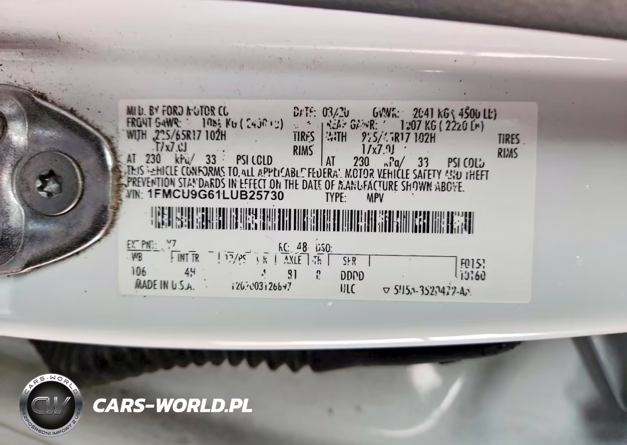 2020 Ford Escape Se VIN:1FMCU9G61LUB25730 - 13