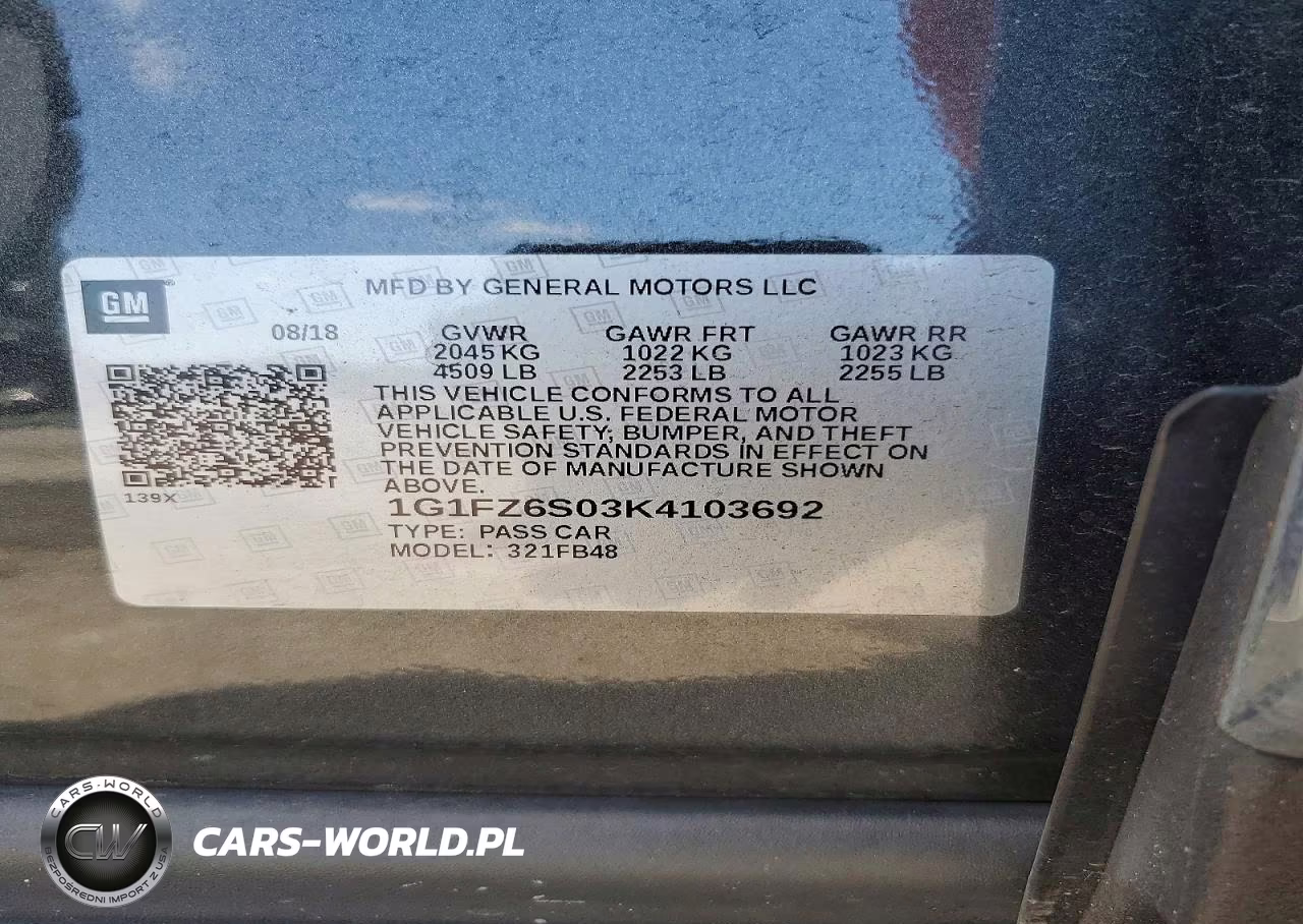 2019 Chevrolet Bolt Ev Premier VIN:1G1FZ6S03K4103692 - 12
