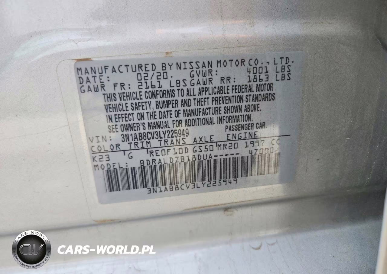 2020 Nissan Sentra Sv VIN:3N1AB8CV3LY225949 - 12