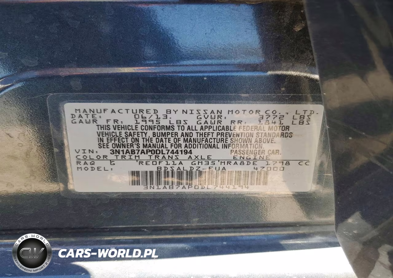 2013 Nissan Sentra S VIN:3N1AB7AP0DL744194 - 14