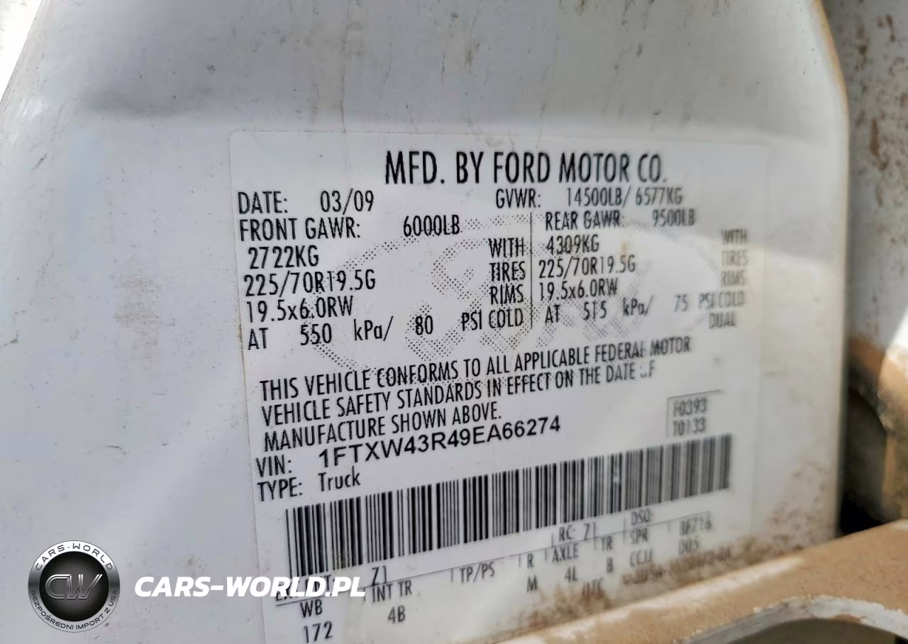 2009 Ford F450 Super Duty VIN:1FTXW43R49EA66274 - 13