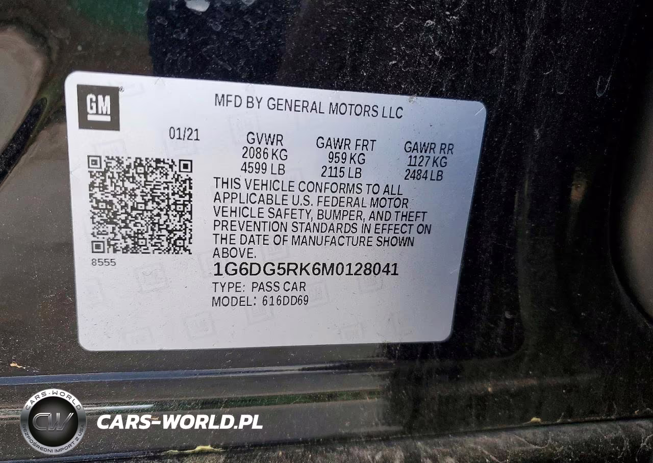 2021 Cadillac Ct4 Sport VIN:1G6DG5RK6M0128041 - 12