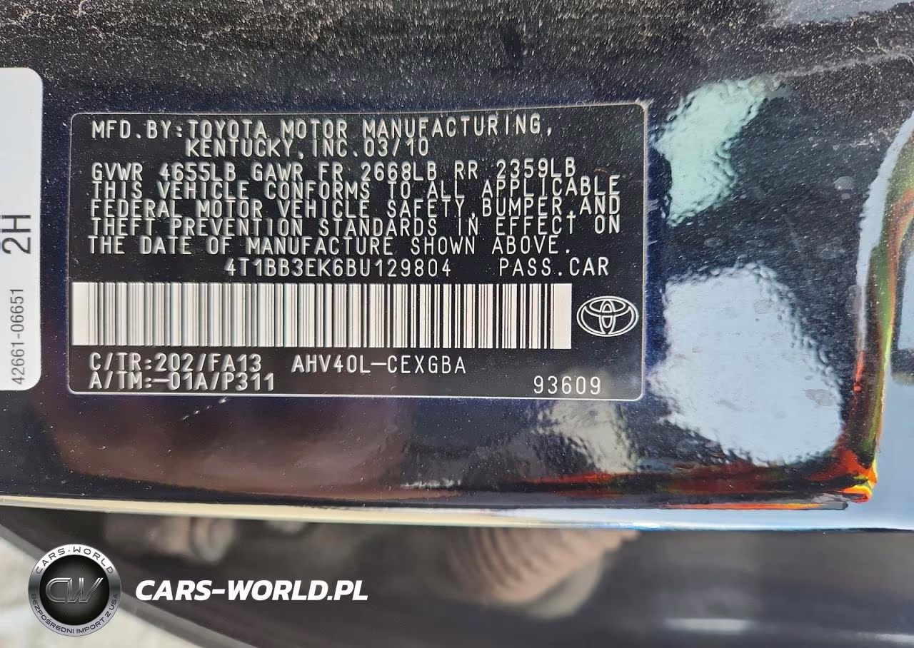 2011 Toyota Camry Hybrid VIN:4T1BB3EK6BU129804 - 13