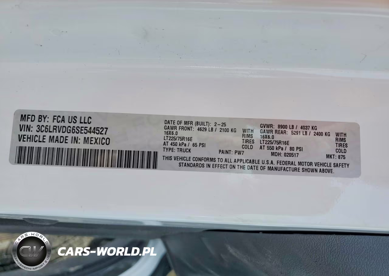 2025 Ram Promaster 2500 2500 High VIN:3C6LRVDG6SE544527 - 13
