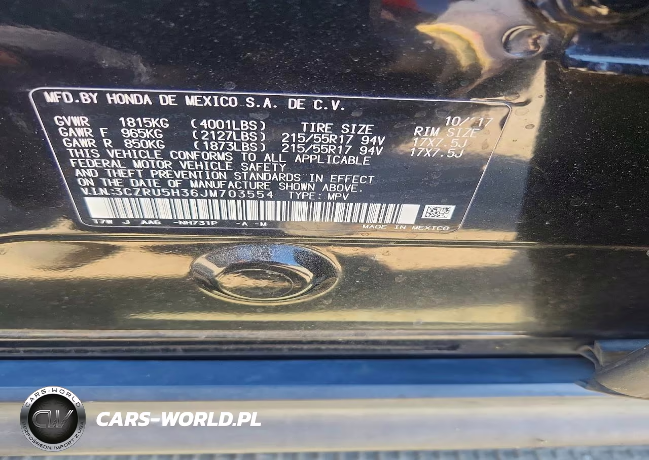 2018 Honda Hr-V Lx VIN:3CZRU5H36JM703554 - 13