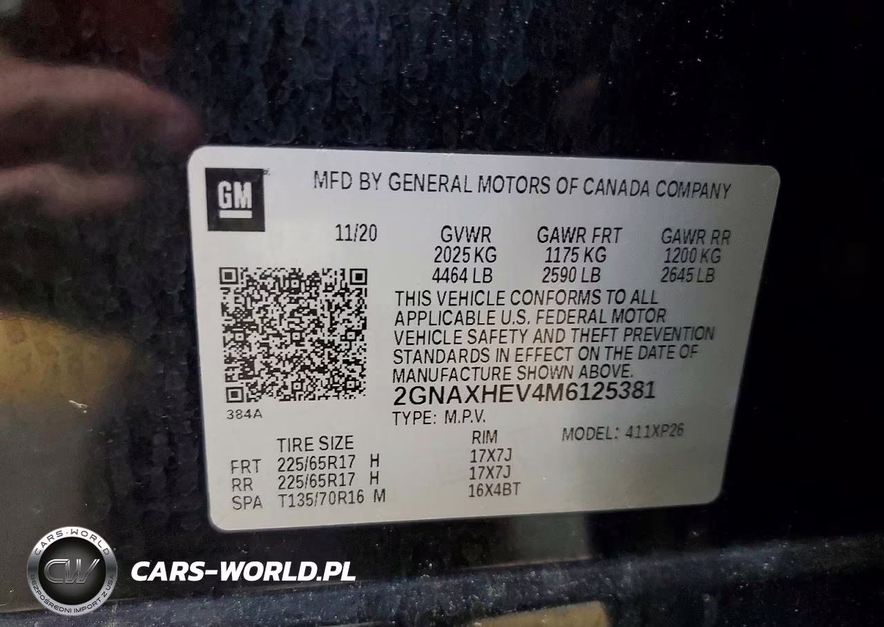 2021 Chevrolet Equinox Ls VIN:2GNAXHEV4M6125381 - 13