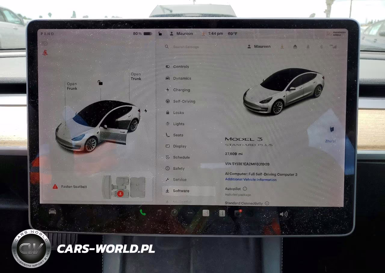 2021 Tesla Model 3 VIN:5YJ3E1EA2MF031909 - 9