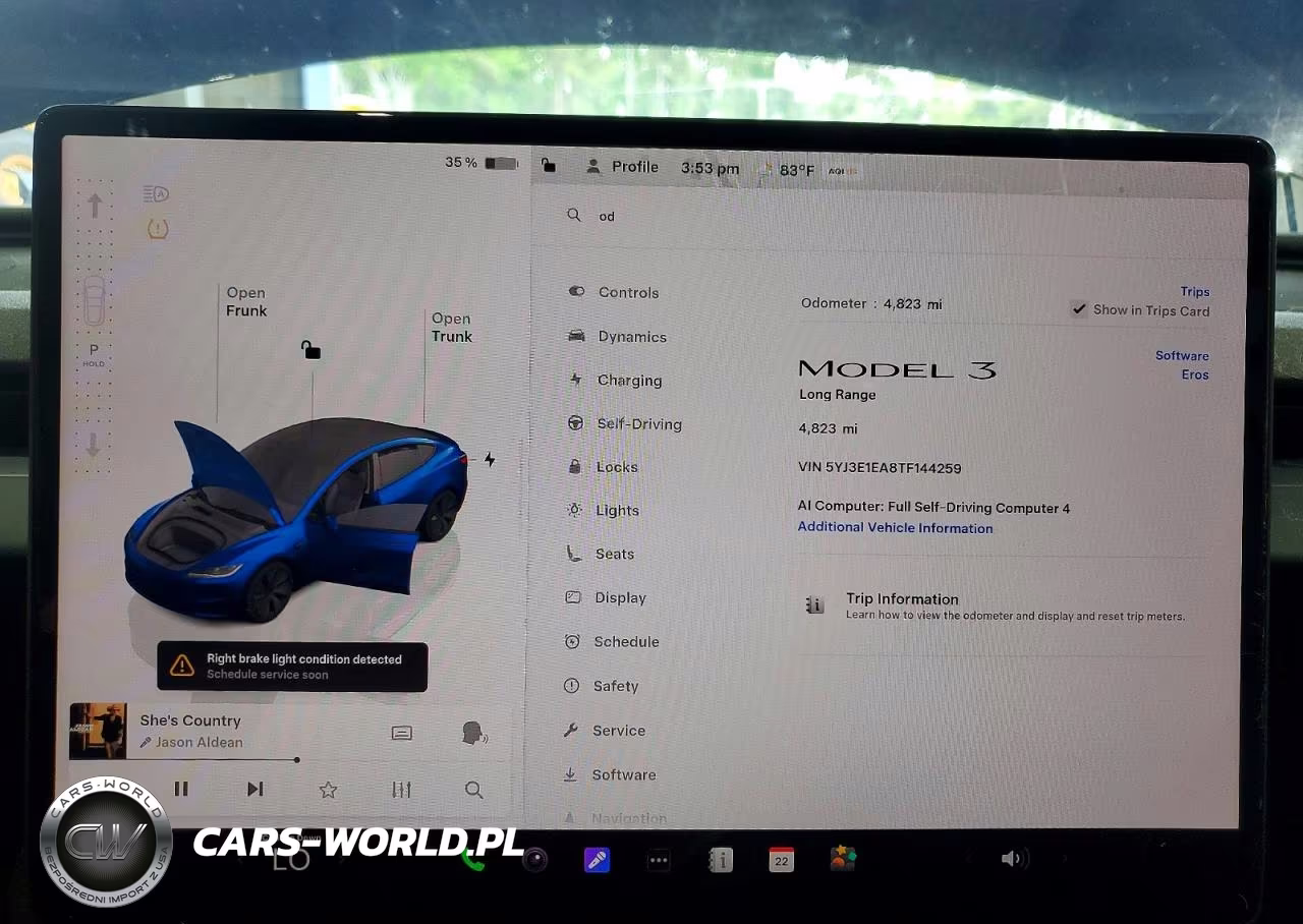2026 Tesla Model 3 VIN:5YJ3E1EA8TF144259 - 9