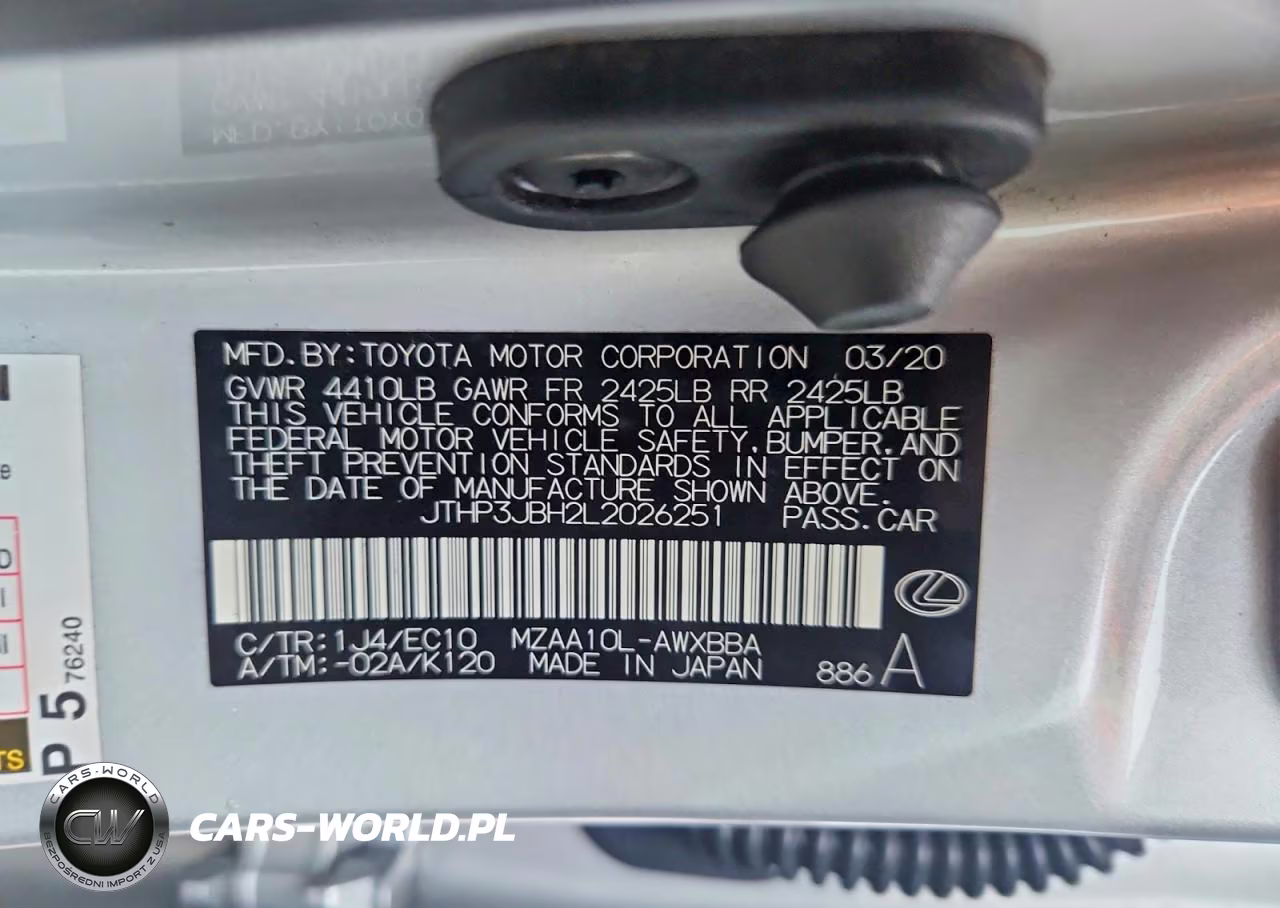 2020 Lexus Ux 200 VIN:JTHP3JBH2L2026251 - 12