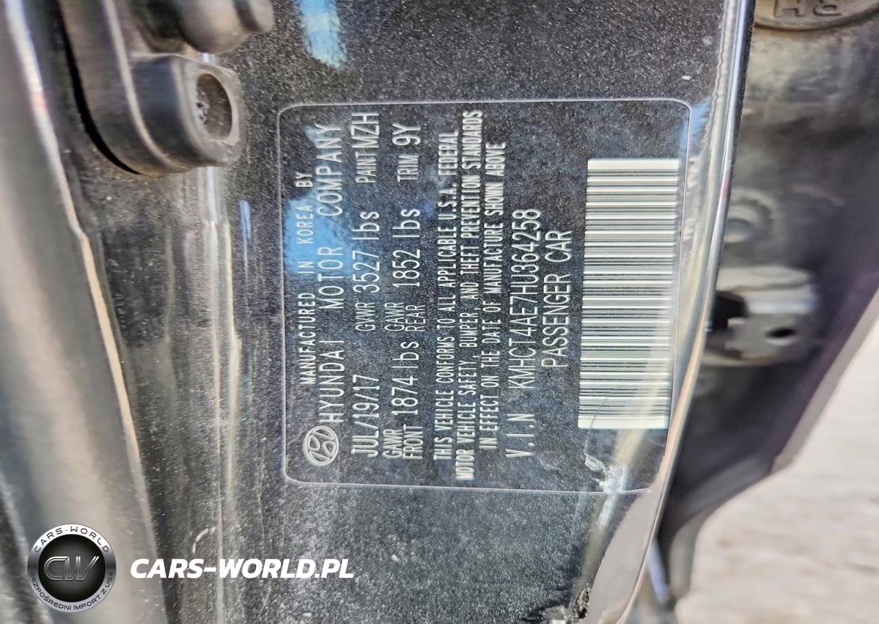 2017 Hyundai Accent Se VIN:KMHCT4AE7HU364258 - 13