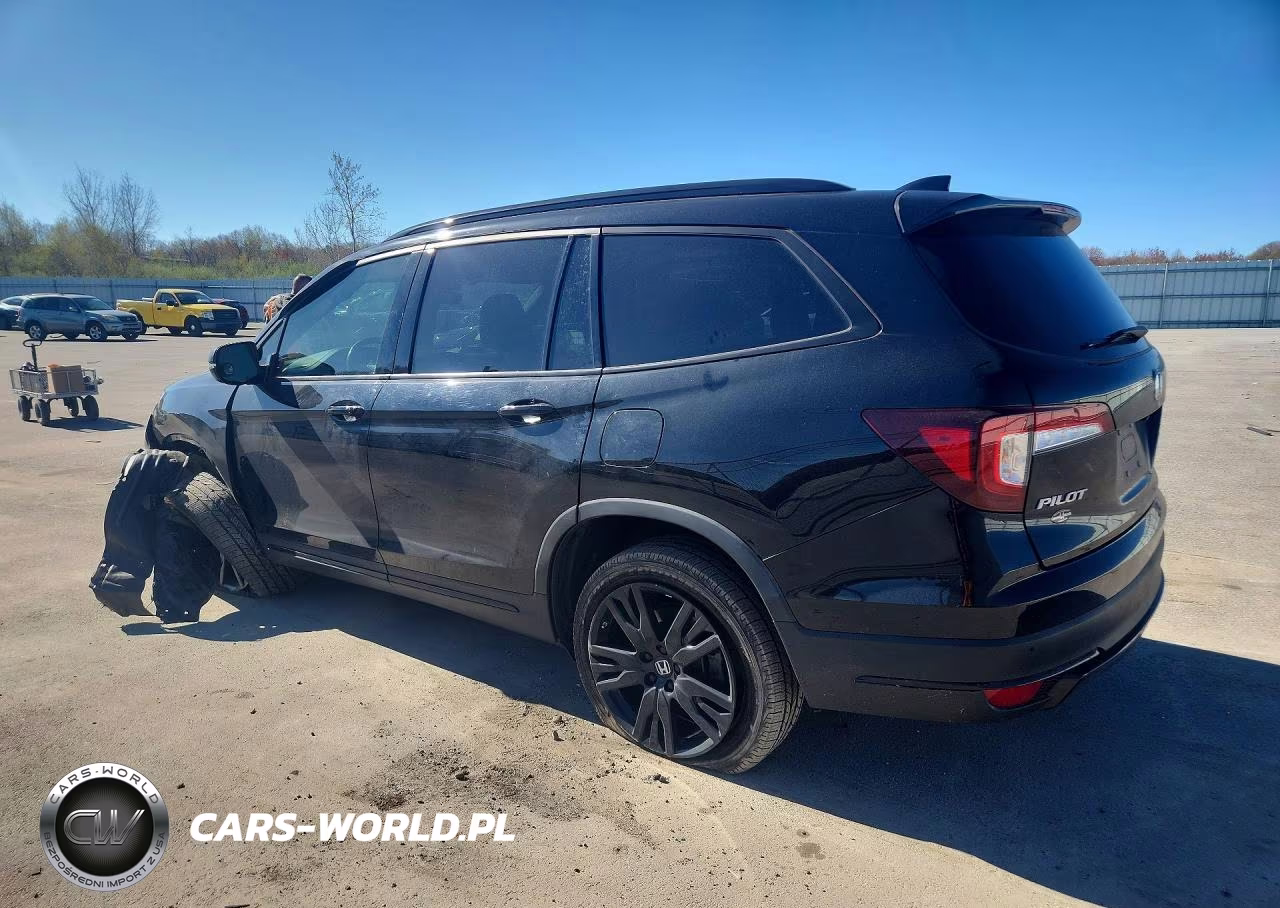2021 Honda Pilot Black VIN:5FNYF6H79MB004416 - 2