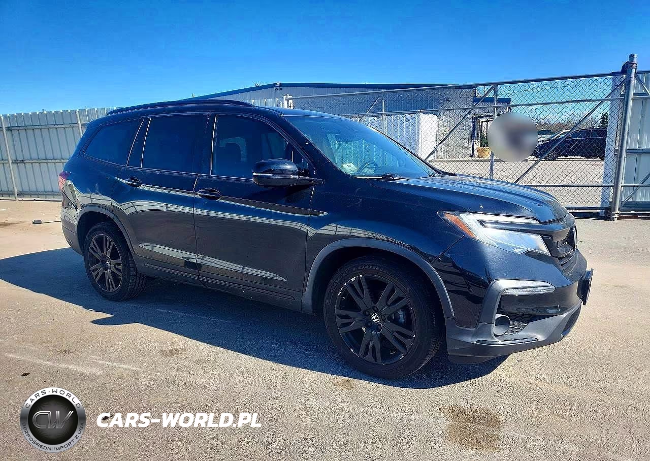 2021 Honda Pilot Black VIN:5FNYF6H79MB004416 - 4