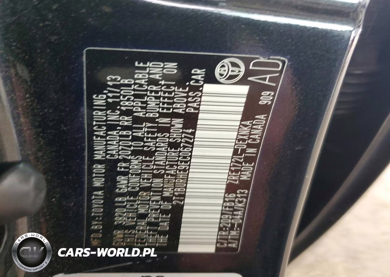 2014 Toyota 4 Runner Sr5 VIN:2T1BURHE9EC067274 - 12