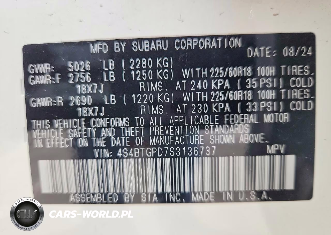2025 Subaru Outback Touring VIN:4S4BTGPD7S3136737 - 13