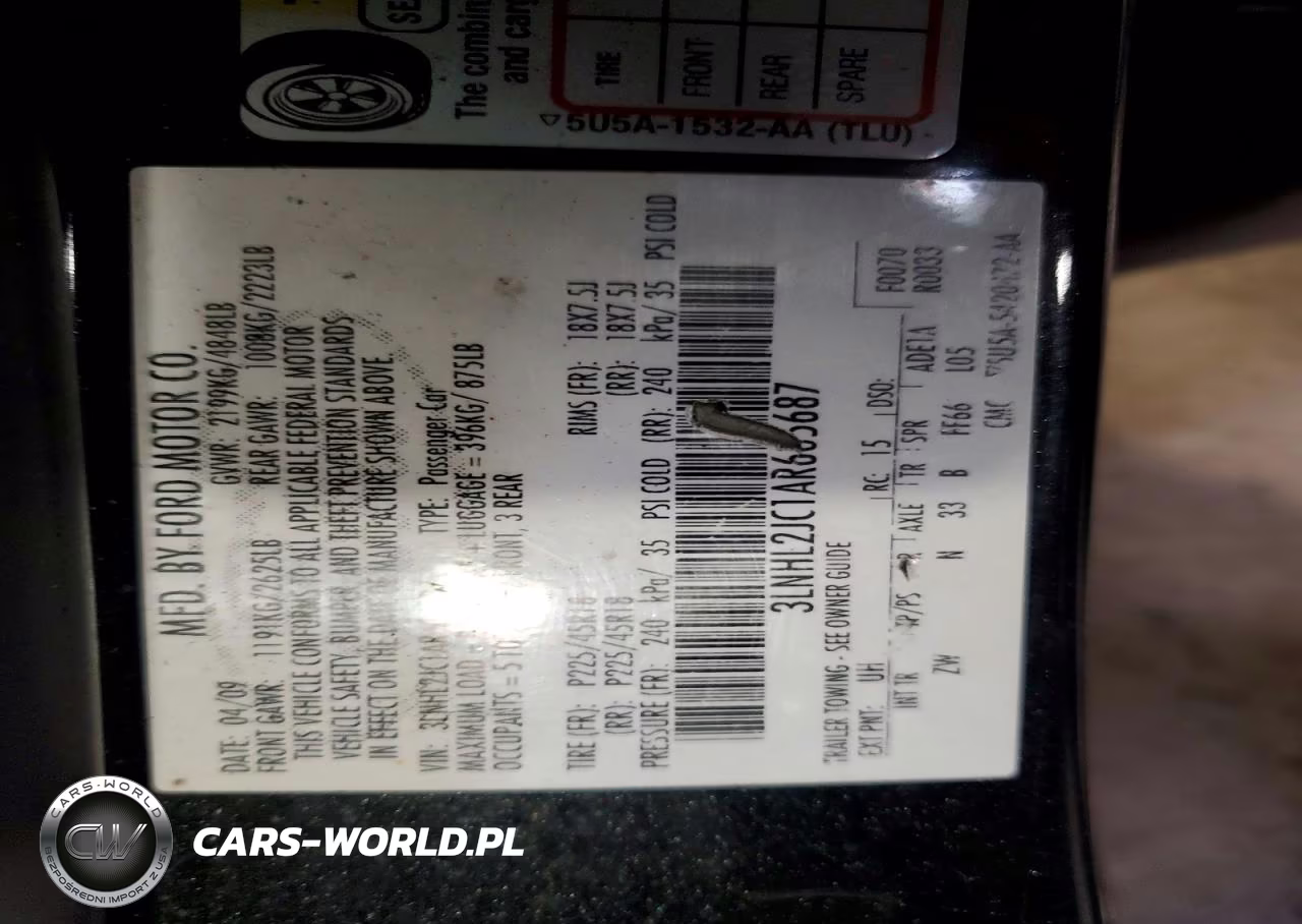 2010 Lincoln Mkz VIN:3LNHL2JC1AR605687 - 12