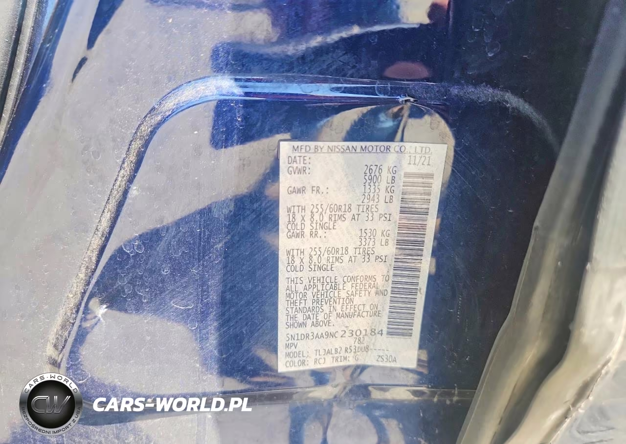2022 Nissan Pathfinder S VIN:5N1DR3AA9NC230184 - 13