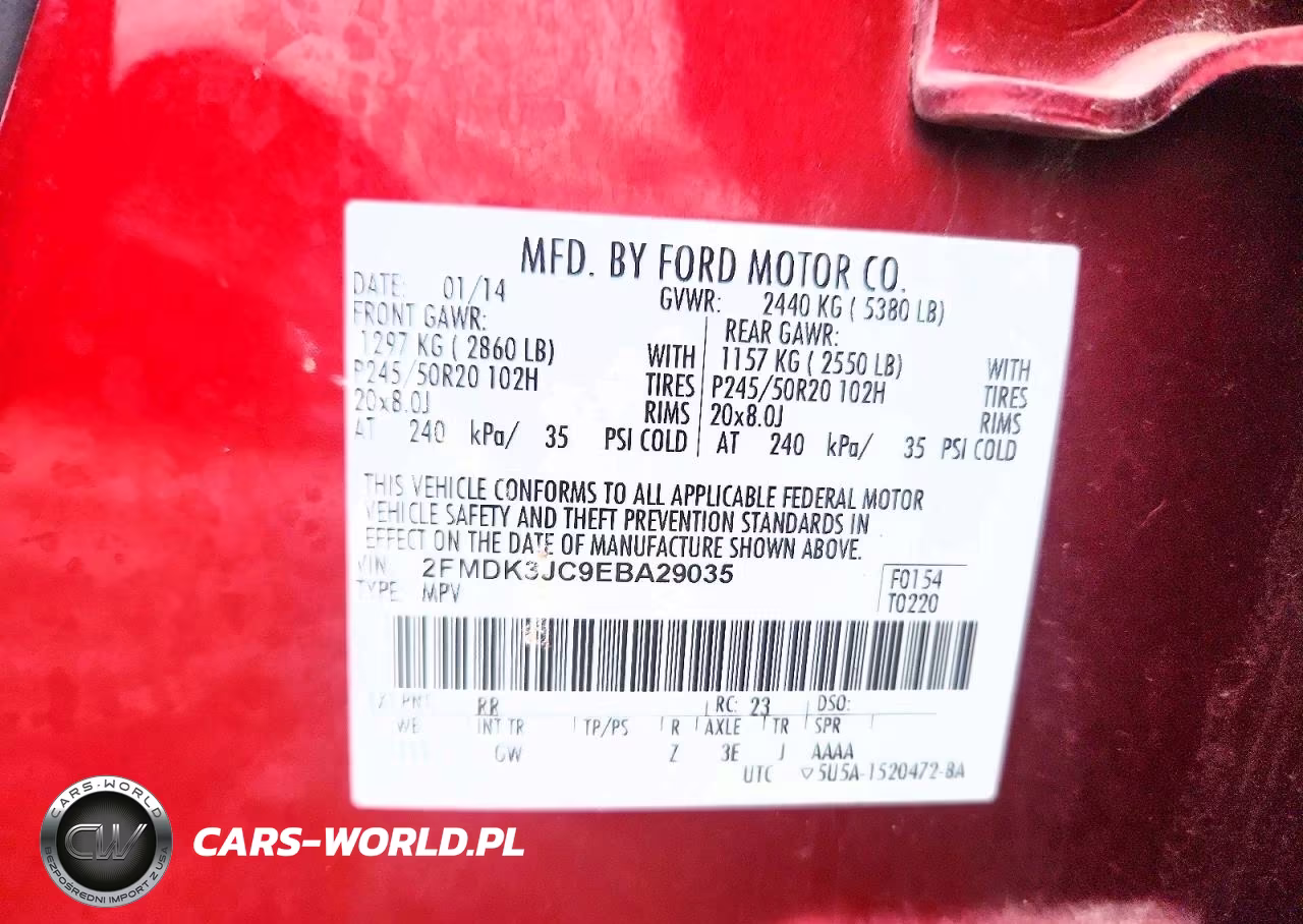 2014 Ford Edge Sel VIN:2FMDK3JC9EBA29035 - 13