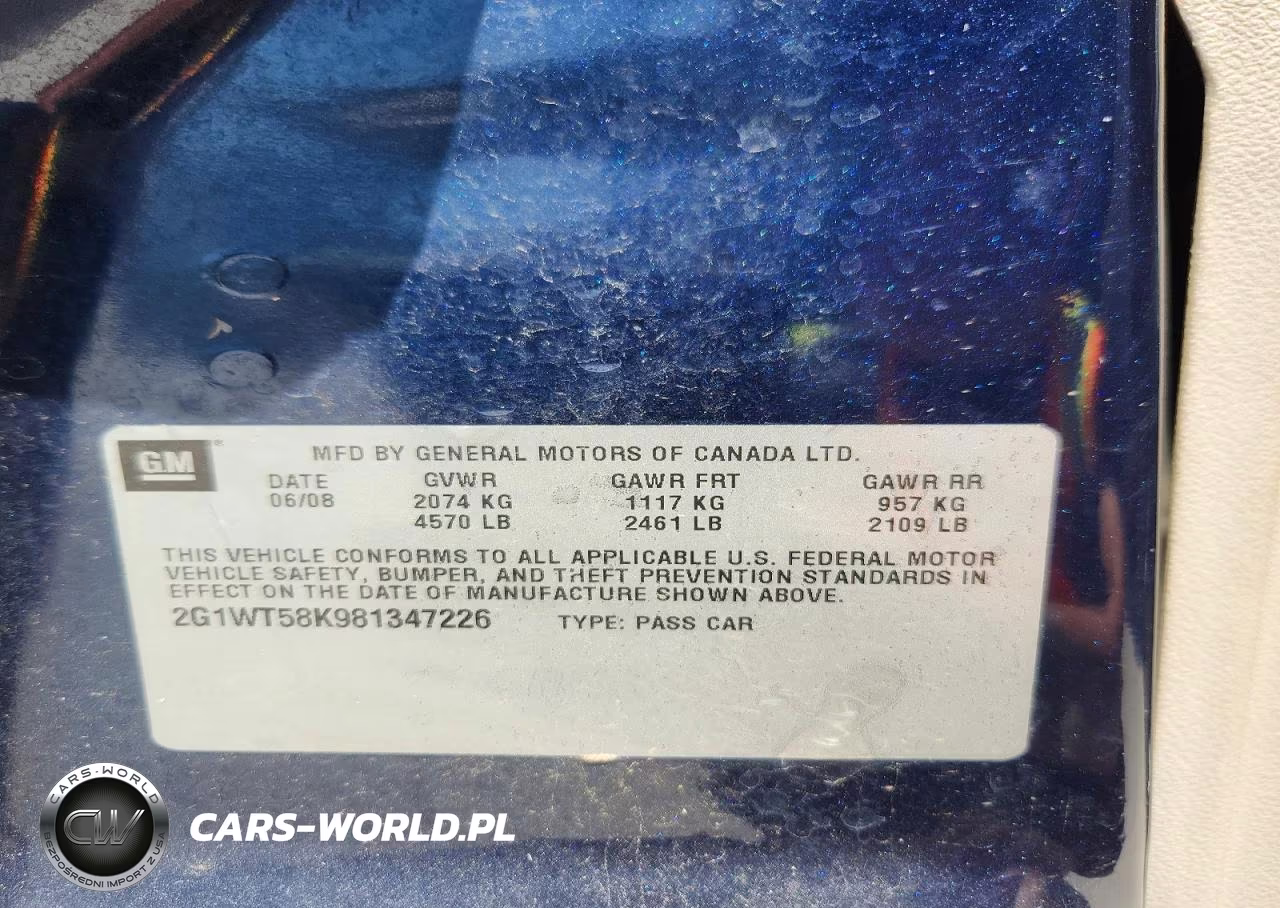 2008 Chevrolet Impala Lt VIN:2G1WT58K981347226 - 12