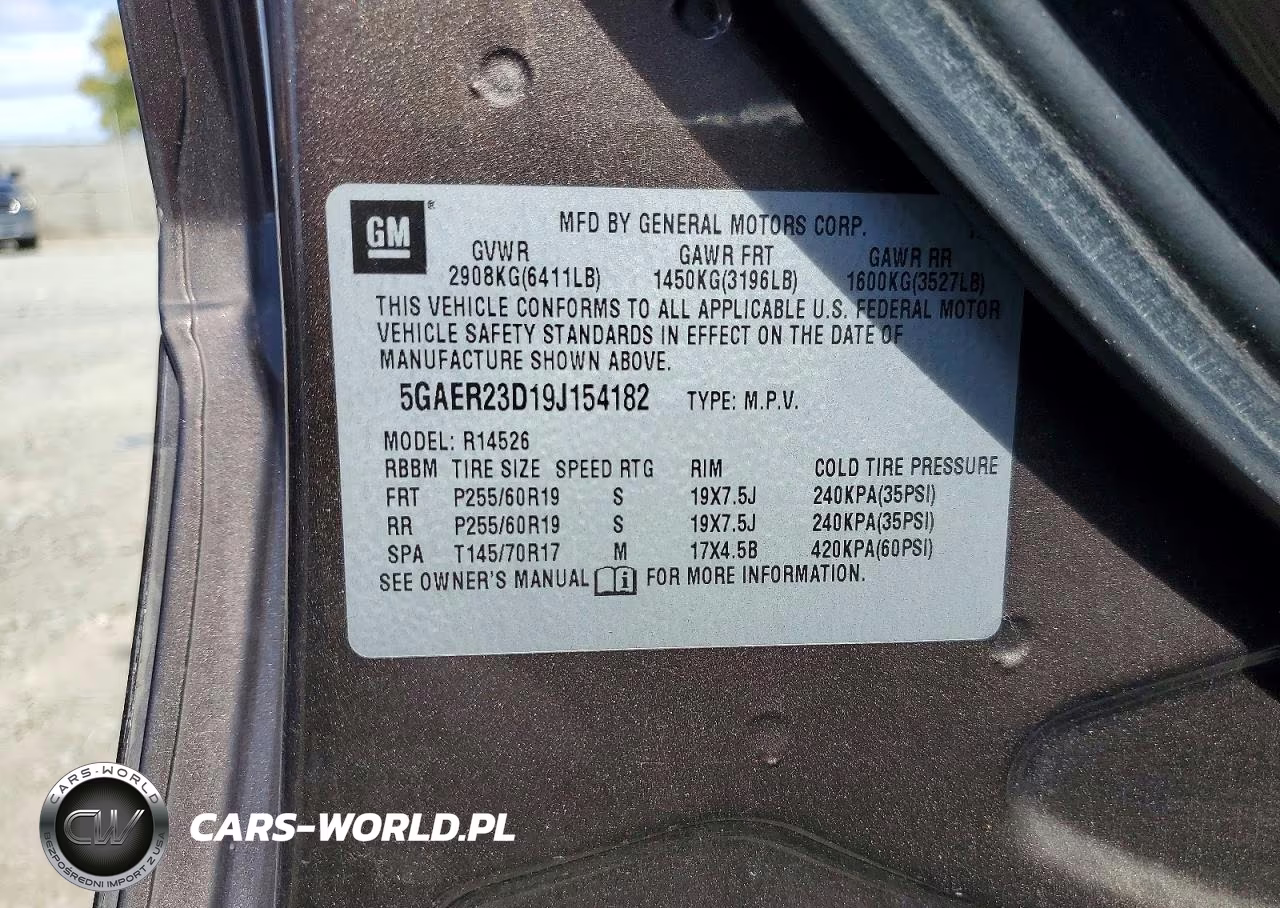 2009 Buick Enclave Cxl VIN:5GAER23D19J154182 - 13