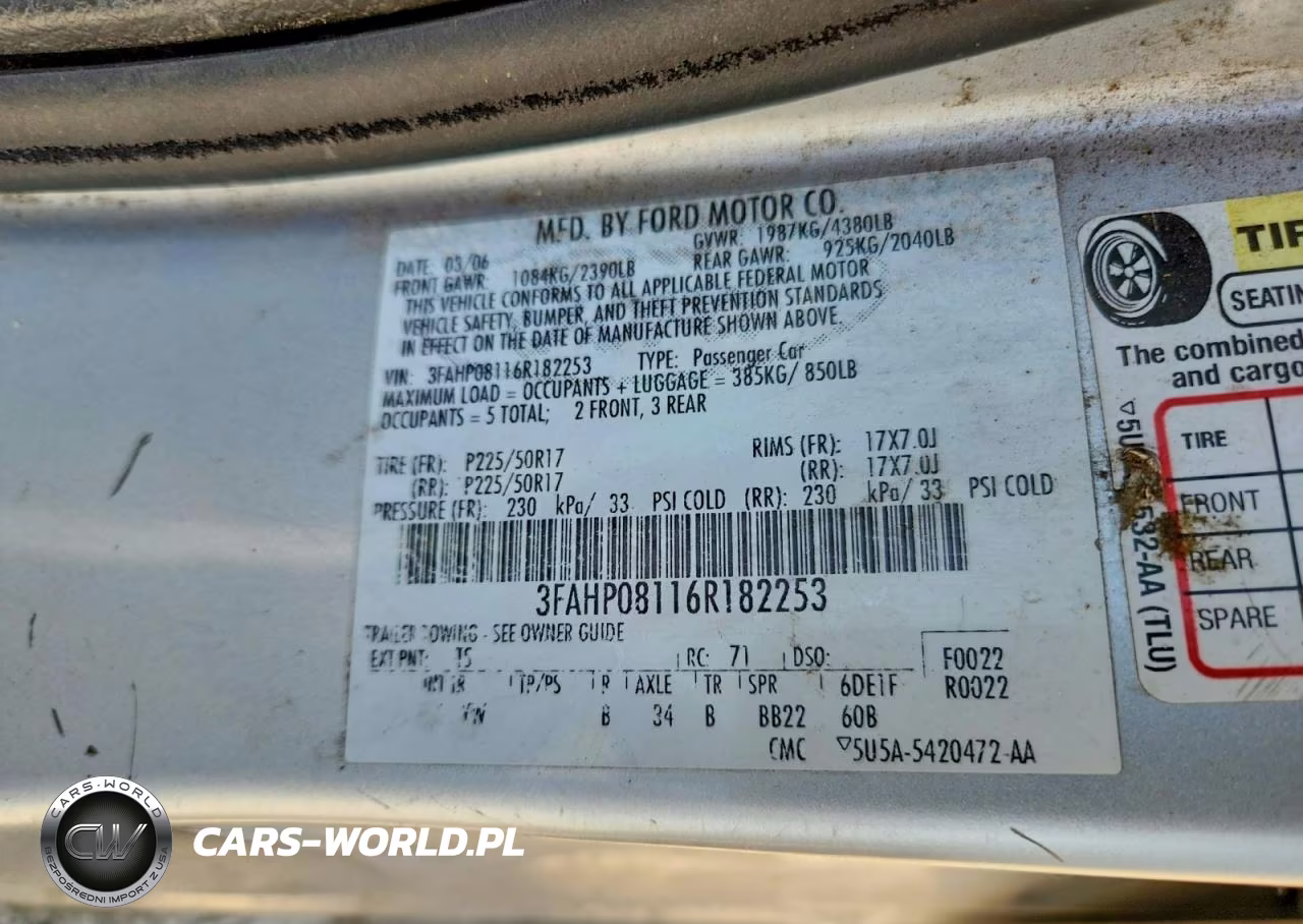 2006 Ford Fusion Sel VIN:3FAHP08116R182253 - 12