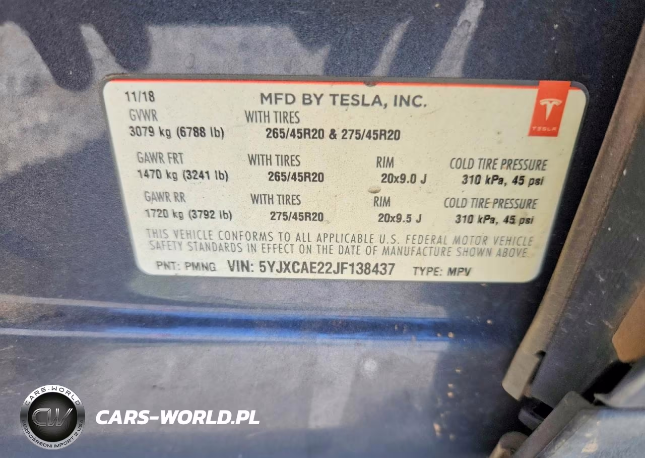 2018 Tesla Model X VIN:5YJXCAE22JF138437 - 12