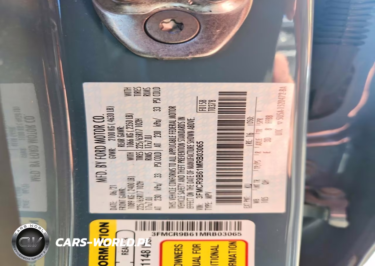 2021 Ford Bronco Sport Big Bend VIN:3FMCR9B61MRB03065 - 13
