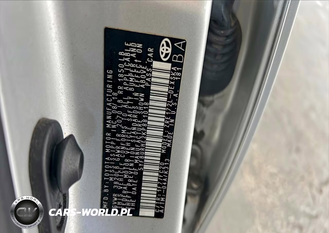 2019 Toyota Corolla Se VIN:5YFBURHE2KP881018 - 12