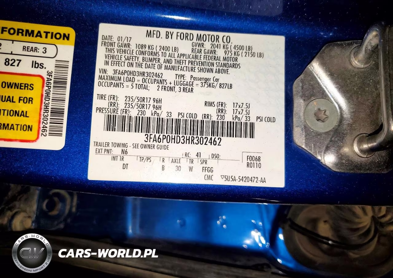 2017 Ford Fusion Se VIN:3FA6P0HD3HR302462 - 12