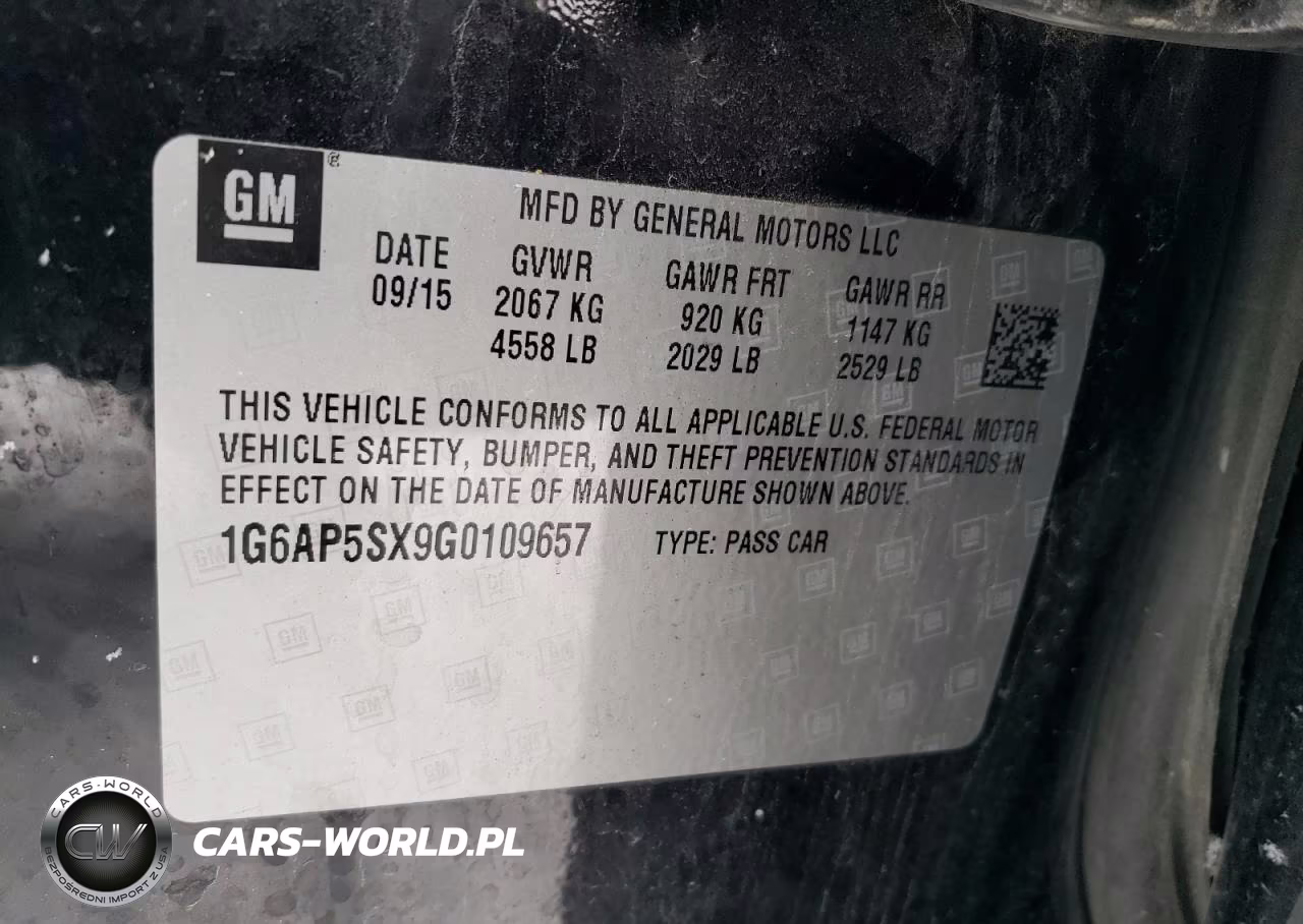 2016 Cadillac Cts VIN:1G6AP5SX9G0109657 - 13