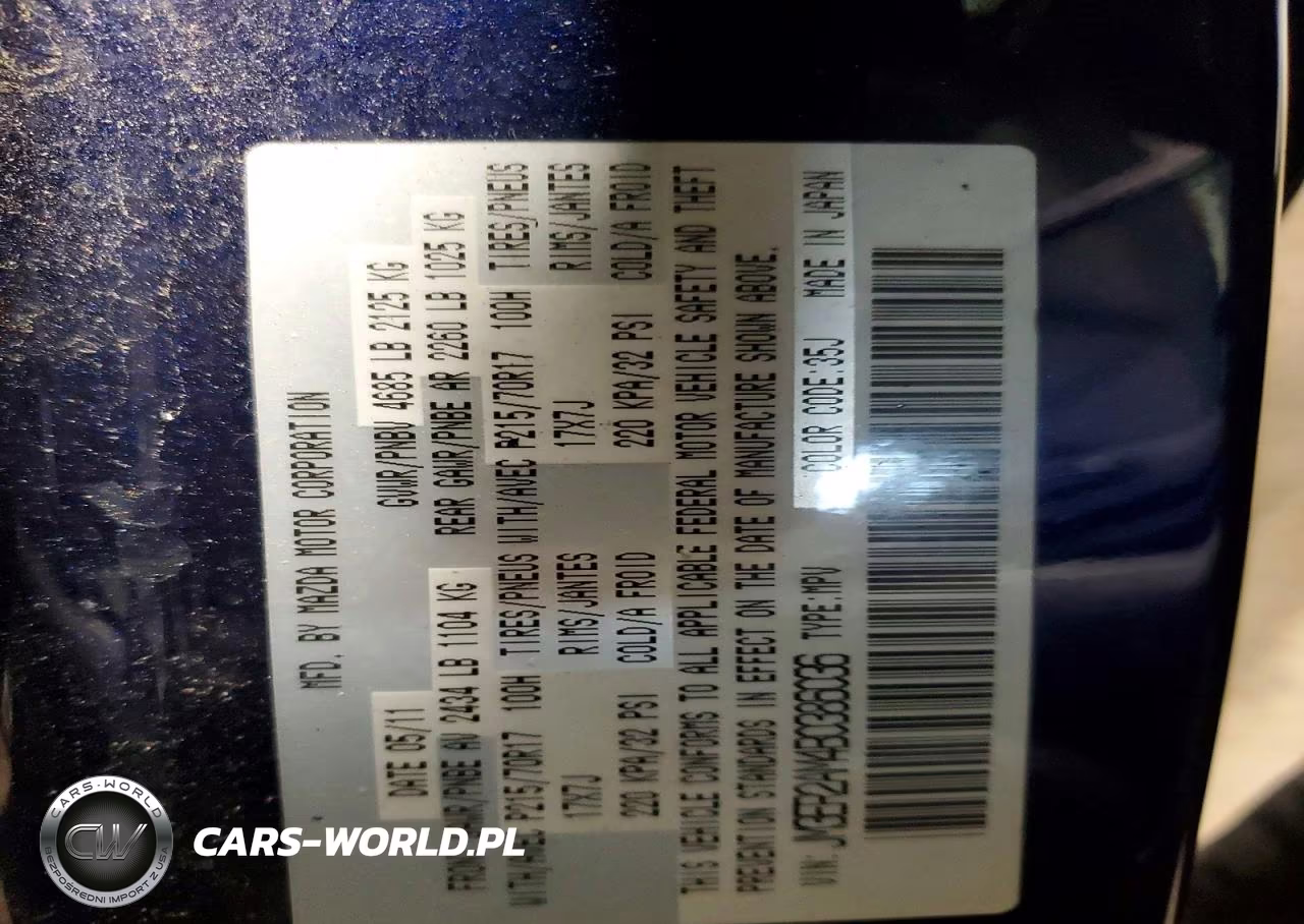 2011 Mazda Cx-7 VIN:JM3ER2AM4B0386036 - 13