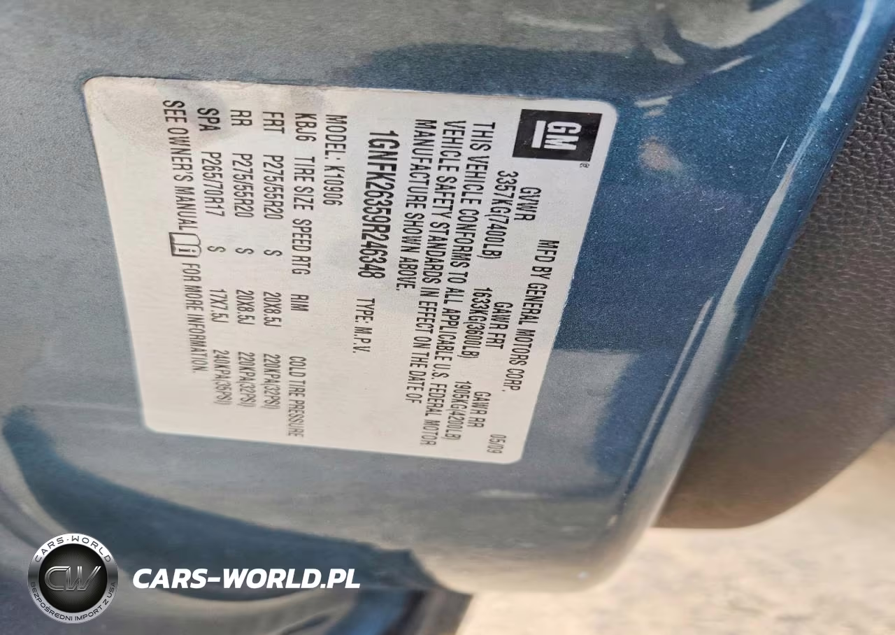 2009 Chevrolet Suburban K1500 Lt VIN:1GNFK26359R246348 - 13