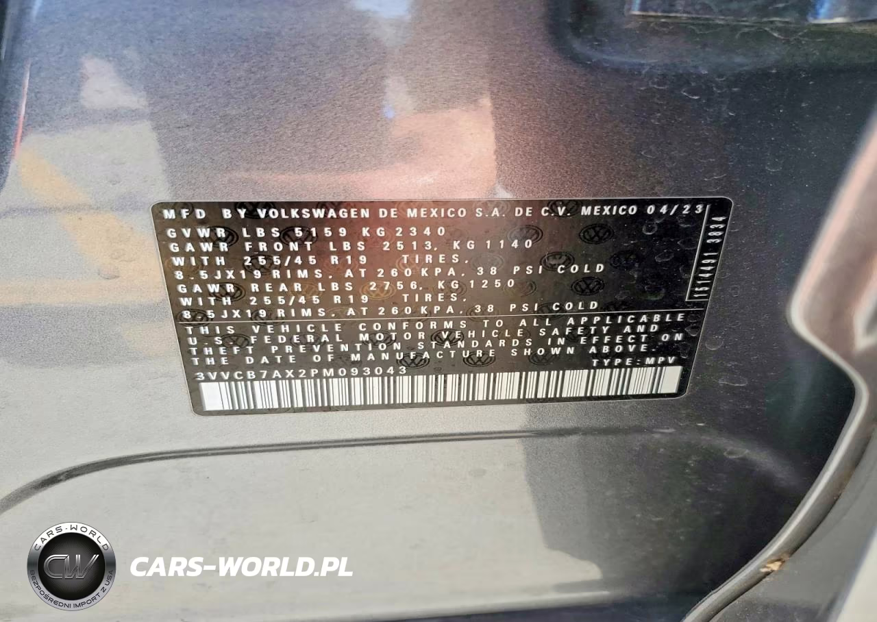 2023 Volkswagen Tiguan Se R-Line Black VIN:3VVCB7AX2PM093043 - 13