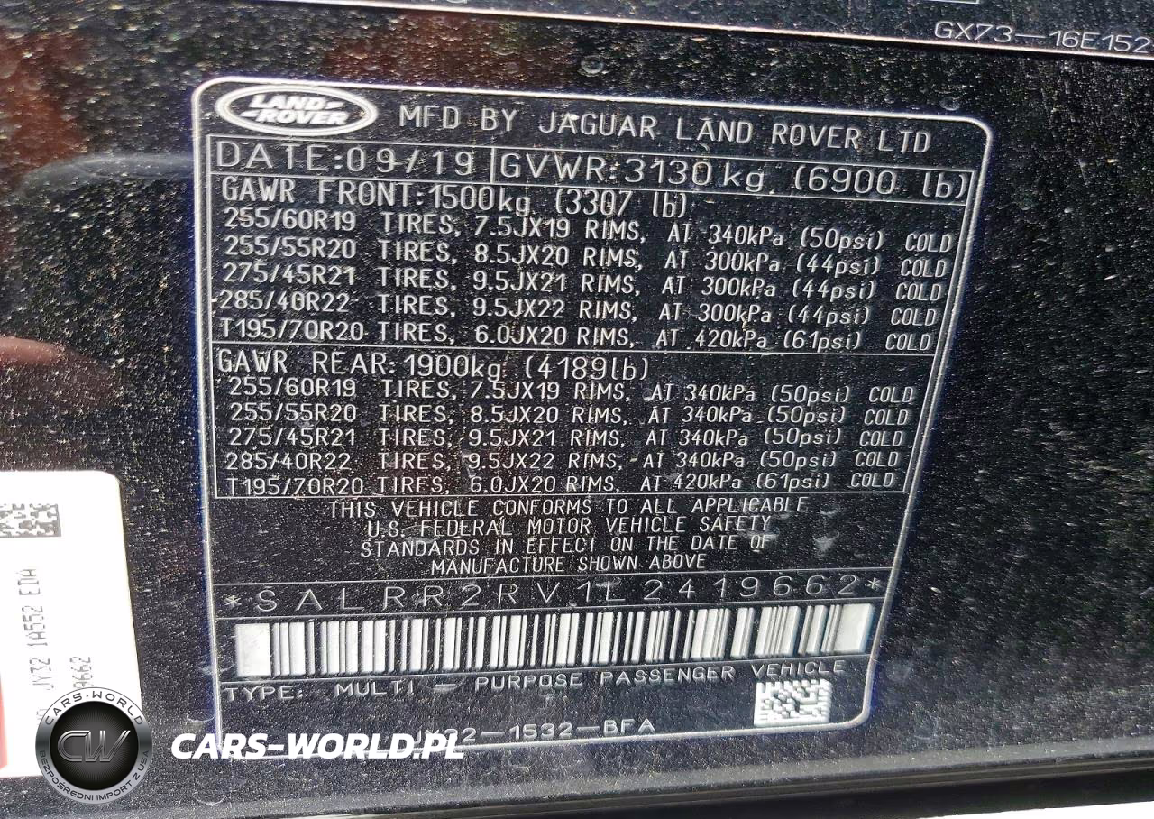 2020 Land Rover Discovery Hse VIN:SALRR2RV1L2419662 - 13