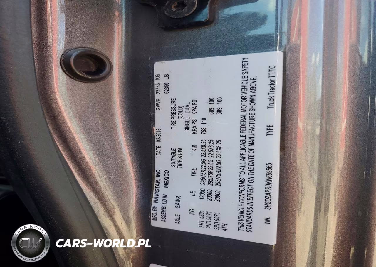 2019 International Lt625 VIN:3HSDZAPR0KN699665 - 10