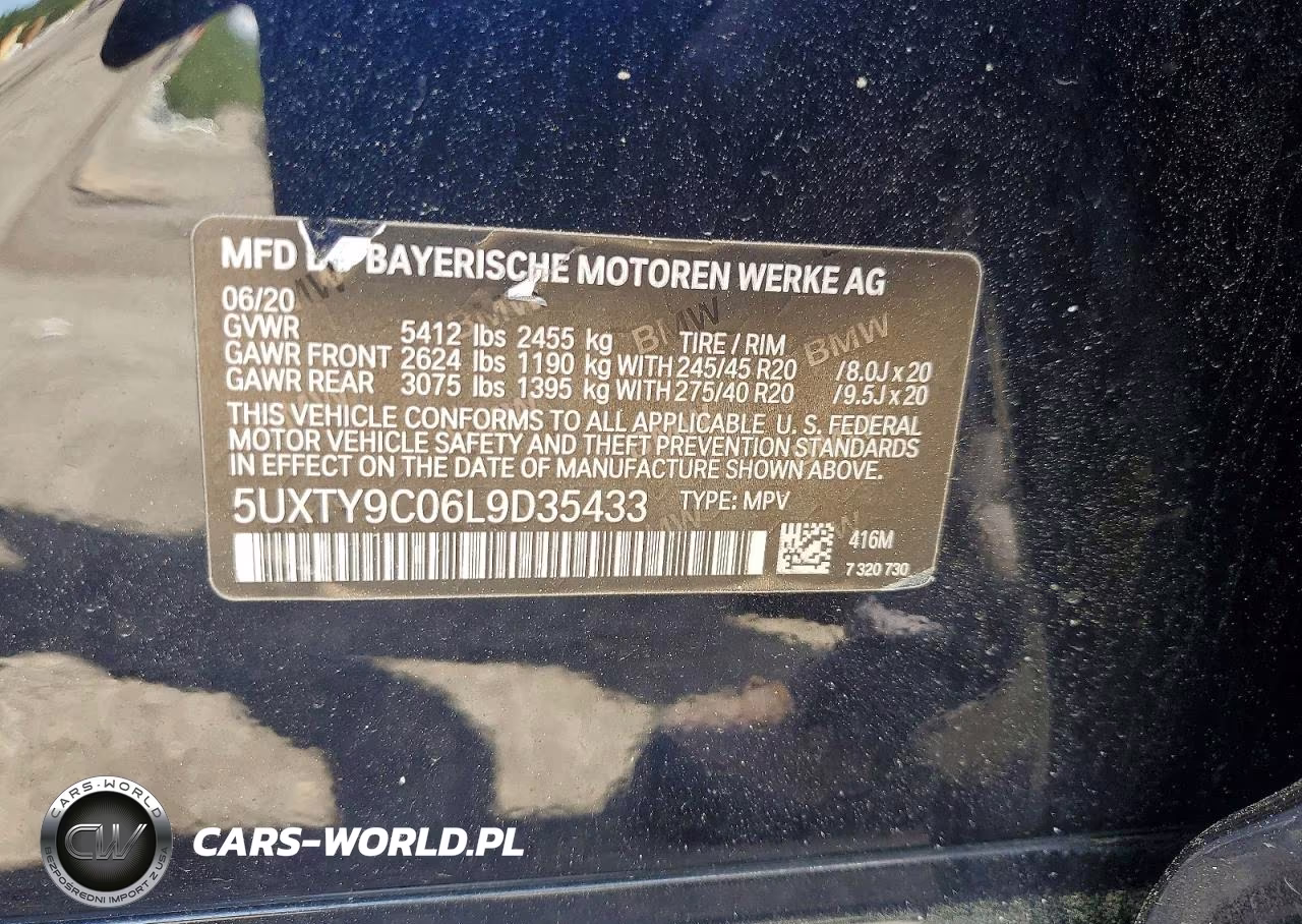 2020 BMW X3 xDrivem40I VIN:5UXTY9C06L9D35433 - 12