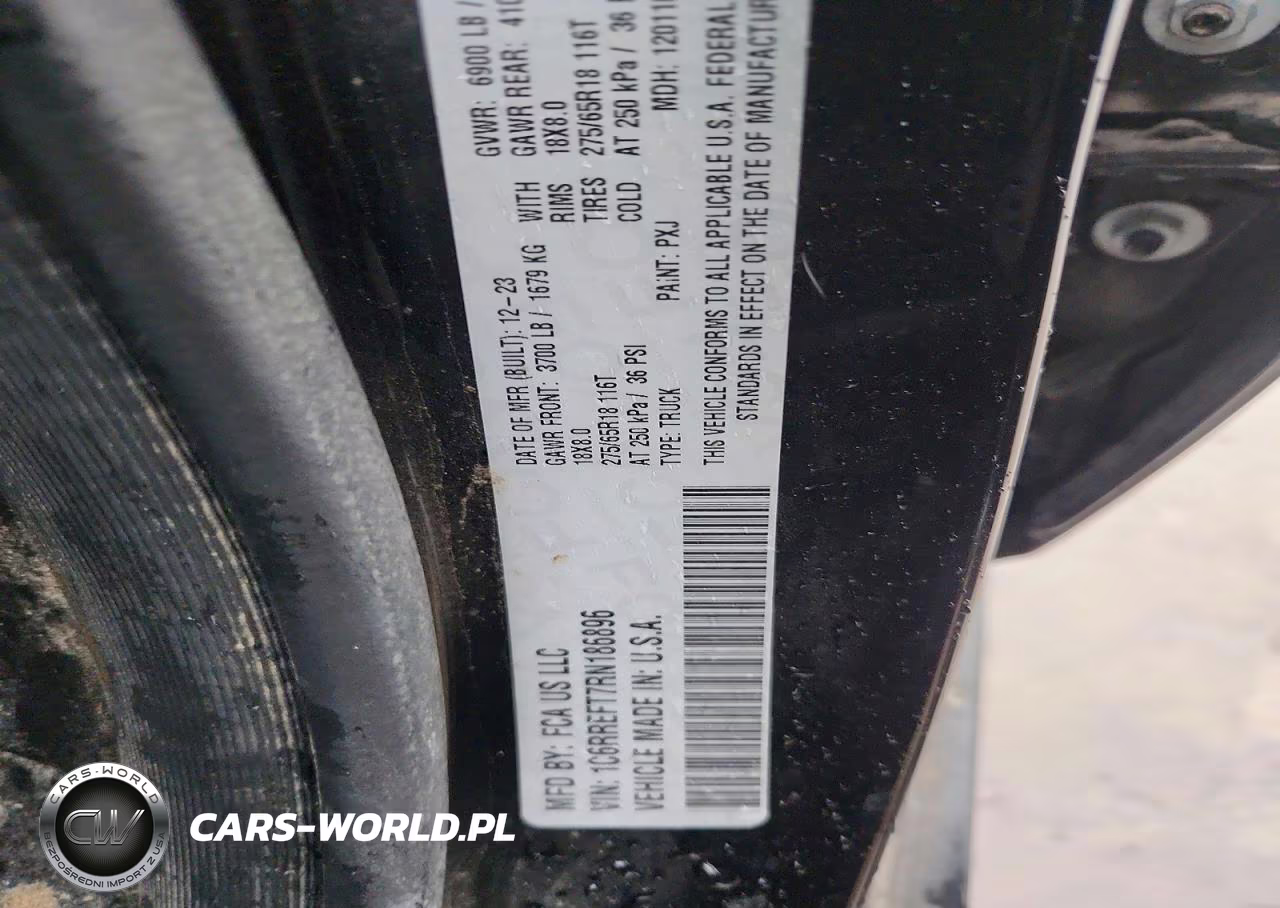 2024 Ram 1500 Big Horn VIN:1C6RREFT7RN186896 - 12
