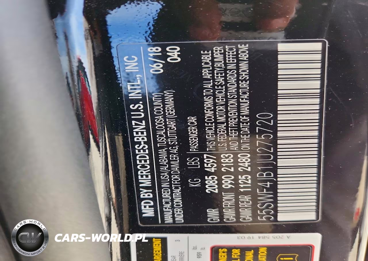 2018 Mercedes-Benz C 300 VIN:55SWF4JB1JU275720 - 12