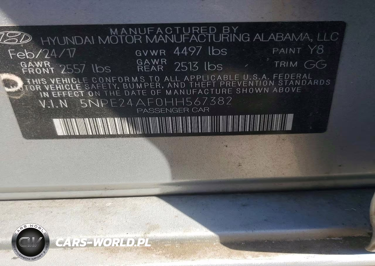 2017 Hyundai Sonata Se VIN:5NPE24AF0HH567382 - 13