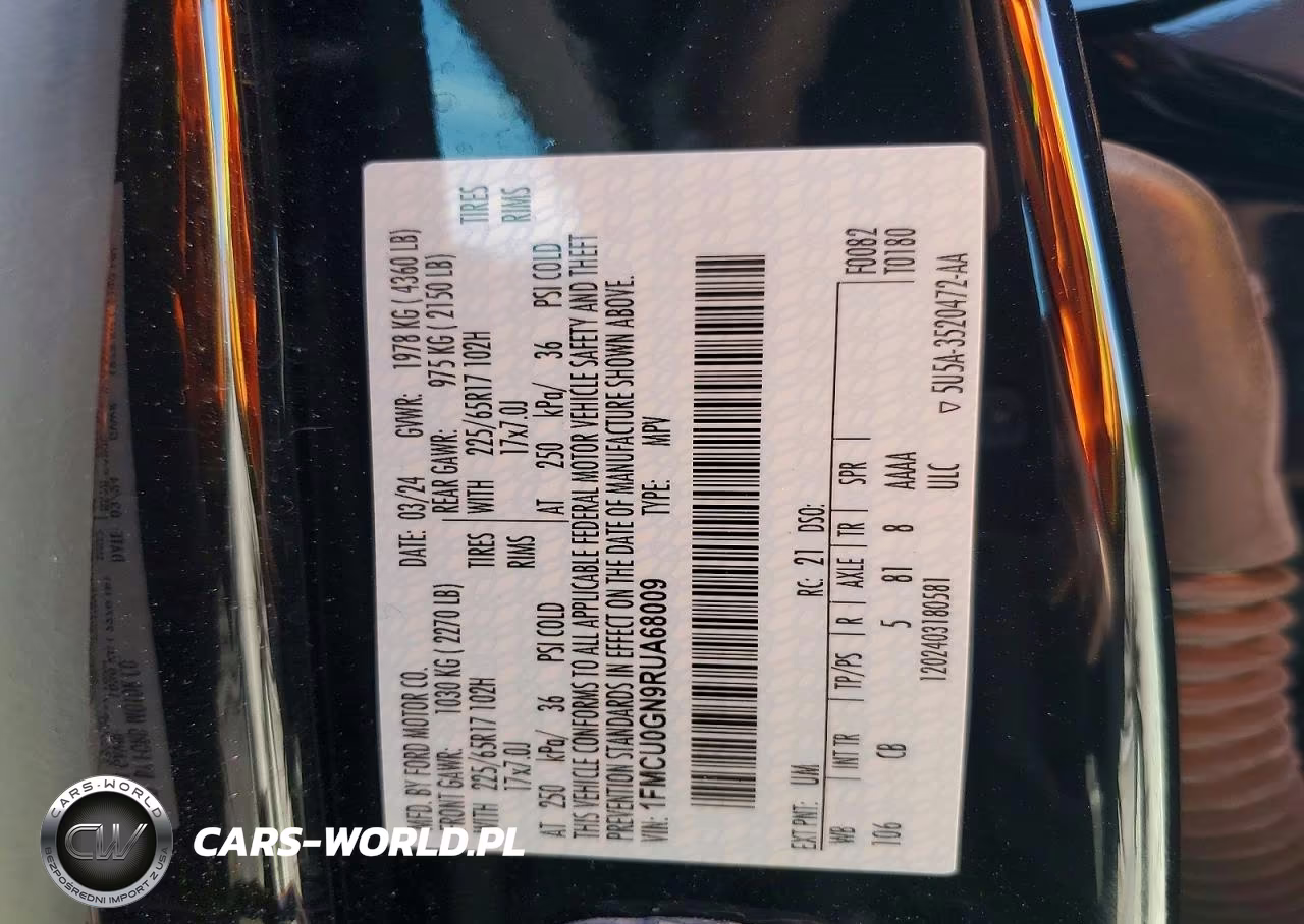 2024 Ford Escape Active VIN:1FMCU0GN9RUA68009 - 13