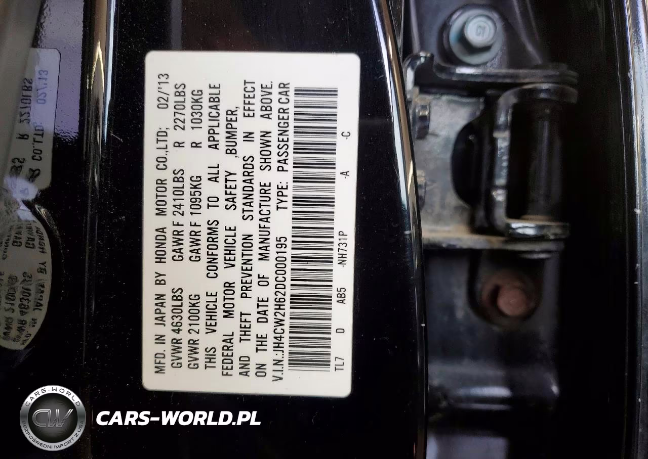 2013 Acura Tsx Tech VIN:JH4CW2H62DC000195 - 12