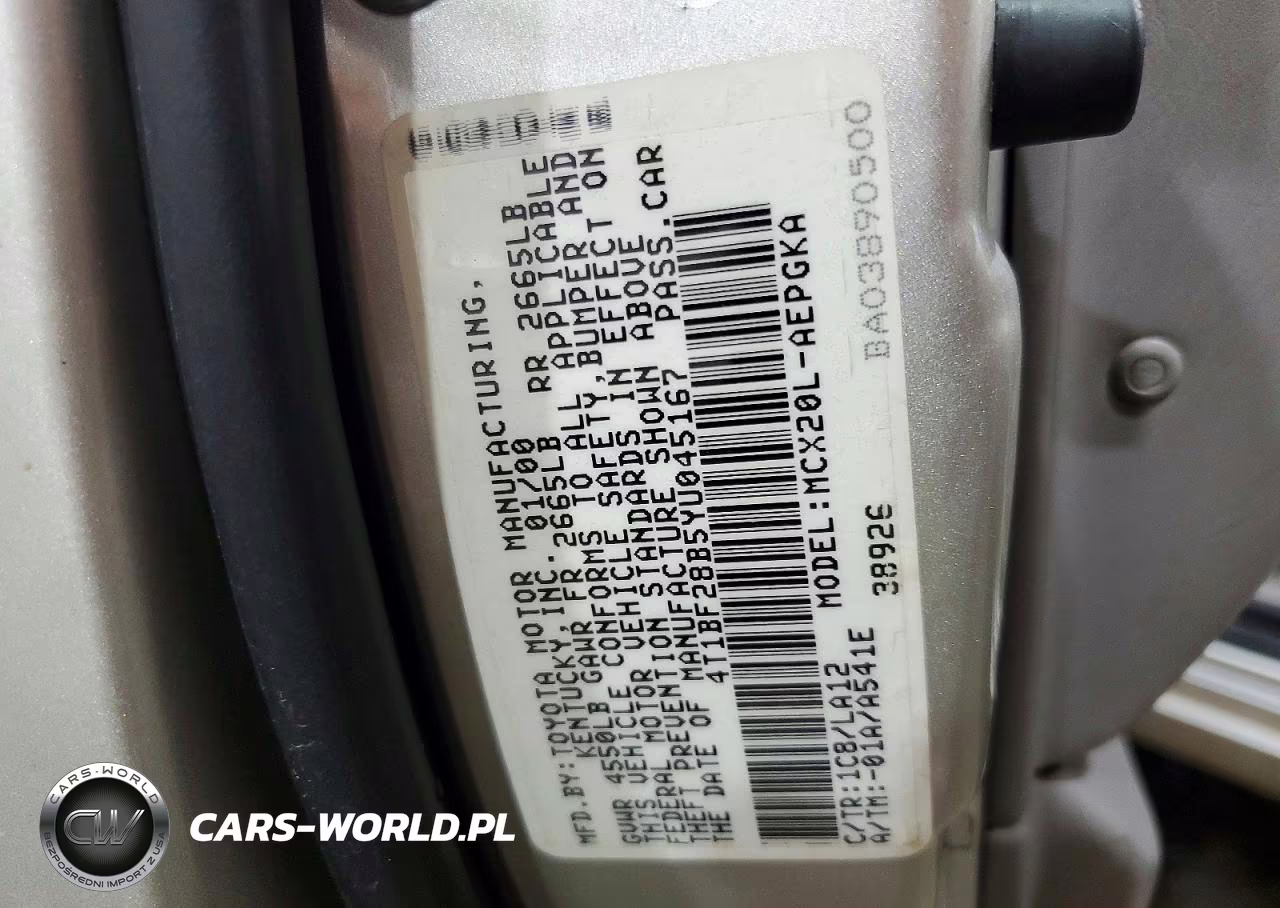 2000 Toyota Avalon Xls VIN:4T1BF28B5YU045167 - 12