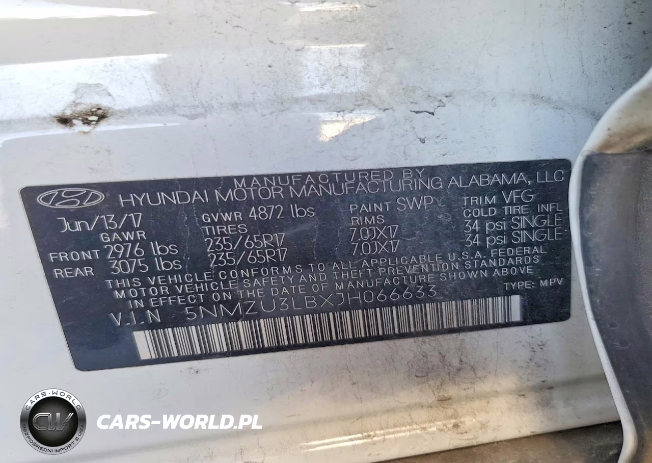 2018 Hyundai Santa Fe Sport 2.4L VIN:5NMZU3LBXJH066633 - 14