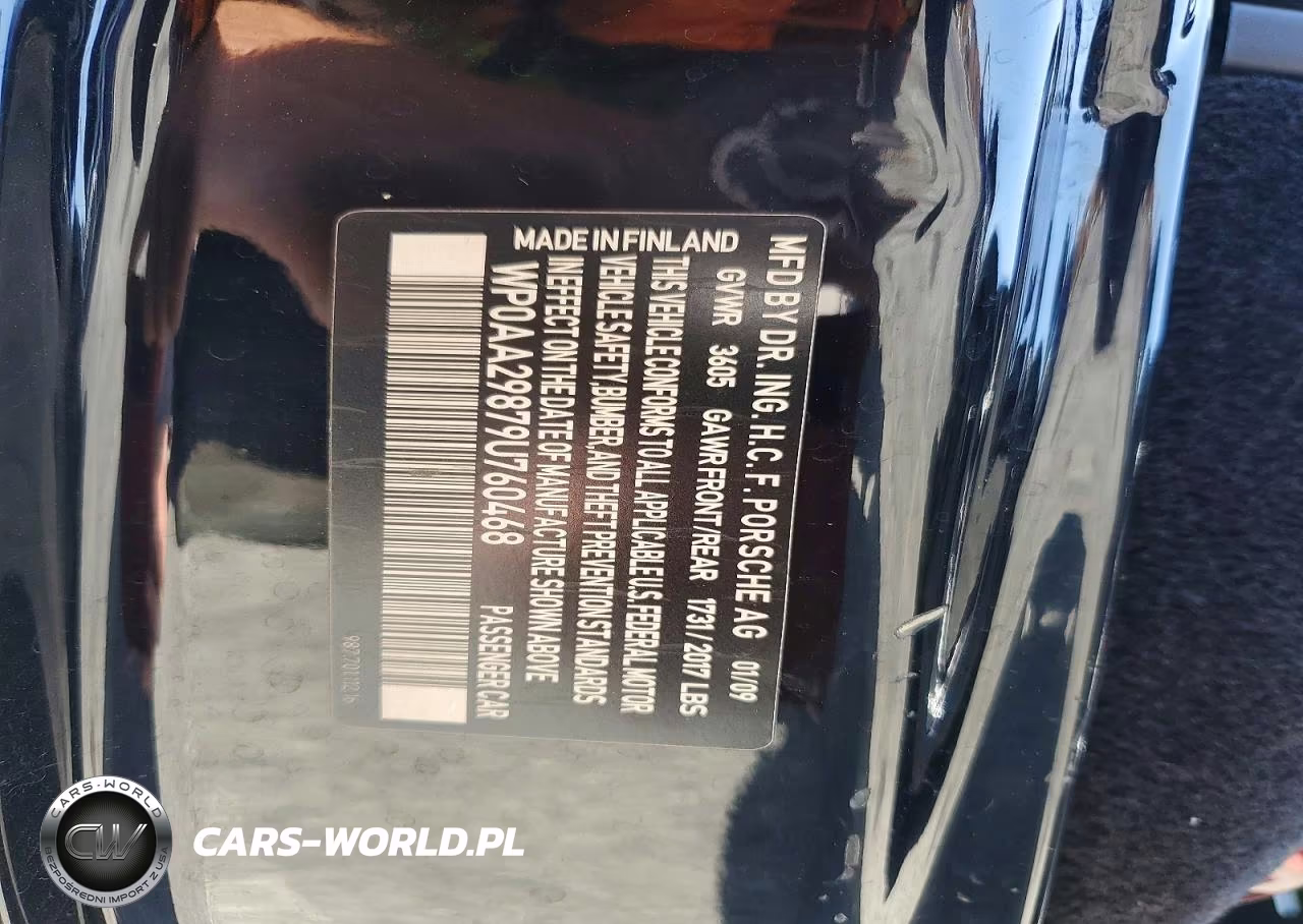 2009 Porsche Cayman VIN:WP0AA29879U760468 - 12