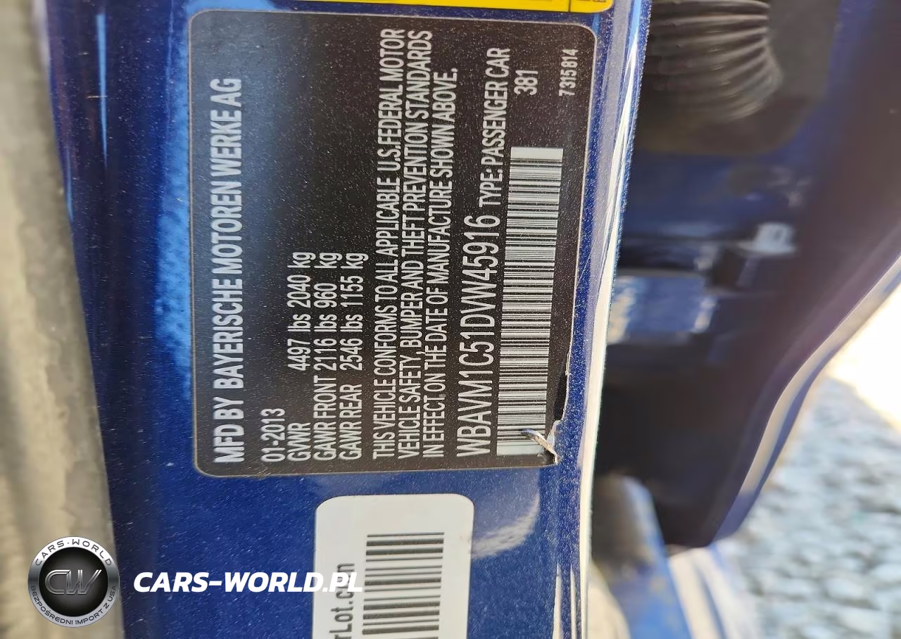 2013 BMW X1 Sdrive28I VIN:WBAVM1C51DVW45916 - 12