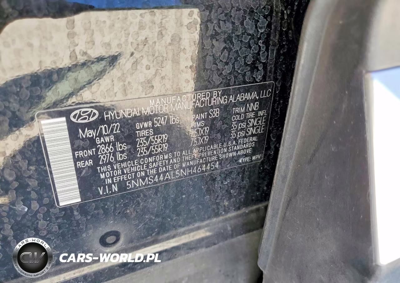 2022 Hyundai Santa Fe Limited VIN:5NMS44AL5NH464454 - 13